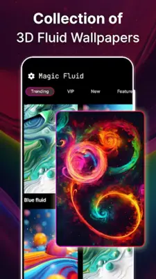 Magic Fluid Live Wallpaper 3D android App screenshot 2